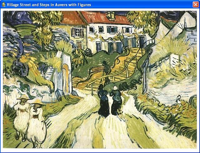 "Village Street in Auvers with Figures" by van Gogh